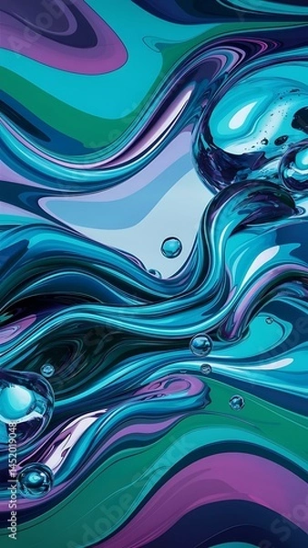 Fototapeta Abstract blue polygonal space background with connecting dots and lines structure and science background futuristic hud design