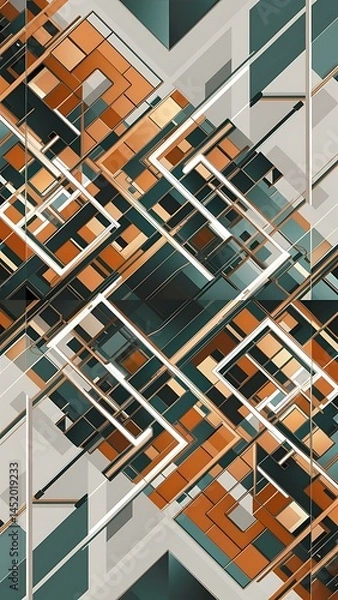 Fototapeta Original graphic wallpaper essential complex background movement concept composition vector illustration for wallpaper banner background or landing page