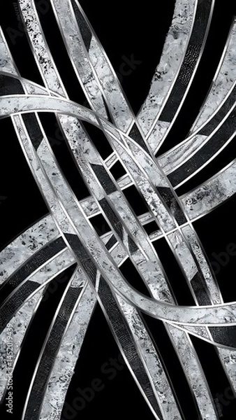 Fototapeta Abstract line background with brown background vector