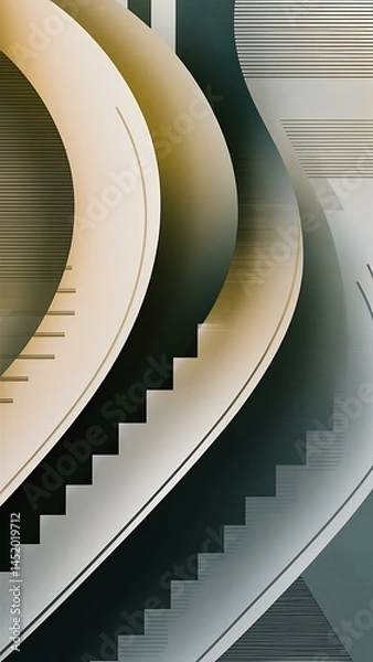 Obraz Abstract liquid lines geometric background