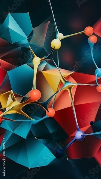 Obraz Minimalistic geometric abstract background