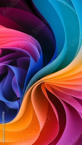 Fototapeta Background colorful shapes template wallpaper for concept of ai technology blockchain communication 5g science business and technology