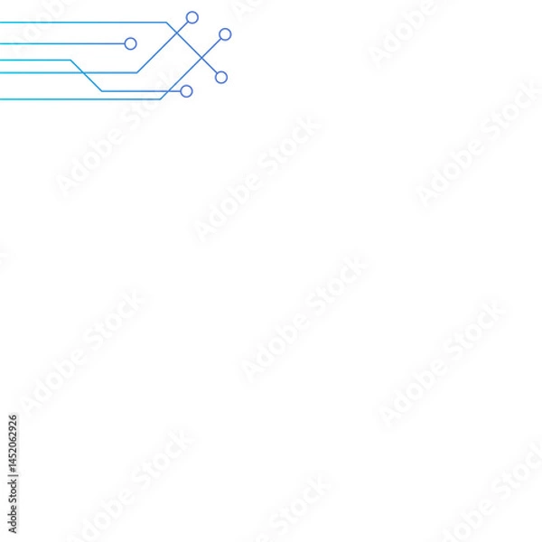 Fototapeta Technology Lines Circle Modern