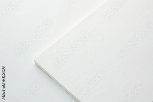 Fototapeta Crisp, pristine white surface, ideal for showcasing , clean, display