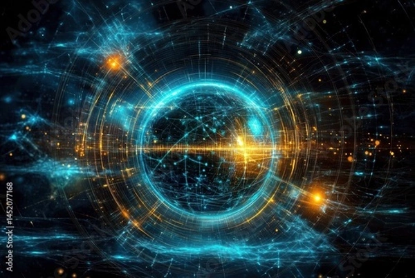 Fototapeta Unveiling the World of Quantum Physics Through Captivating Images and Concepts