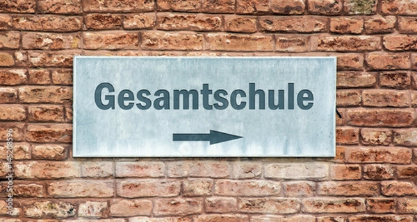 Obraz Schild 225 - Gesamtschule