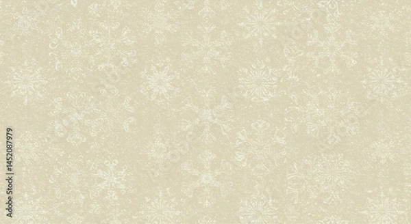 Obraz Snowflake Pattern Background Winter Holiday Design