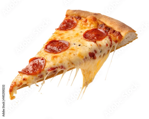 Fototapeta pizza isolated on white background
