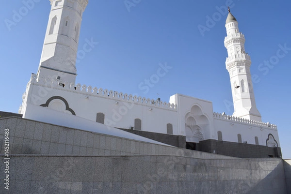 Obraz Quba Mosque is the first mosque built in the history of Islam located in Medina al-Munawwarah, Saudi Arabia
