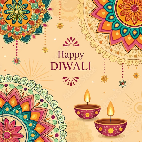 Obraz Happy Diwali background