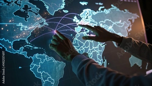 Obraz Global communication concept