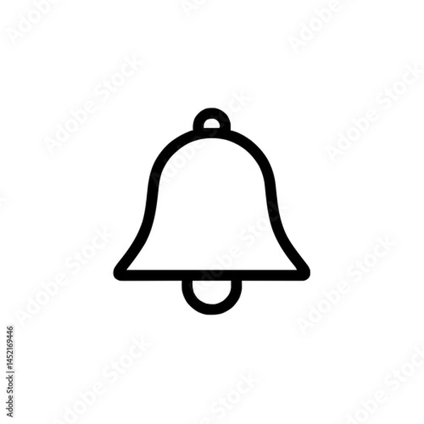 Fototapeta Minimal Bell Notification Icon