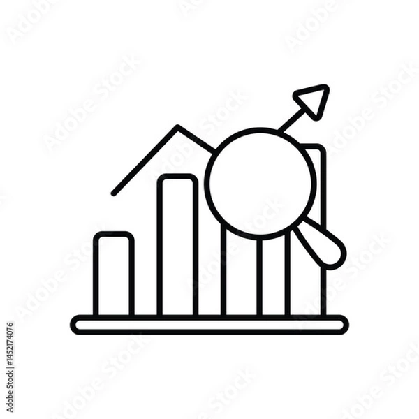 Fototapeta Anaylsis Vector icon