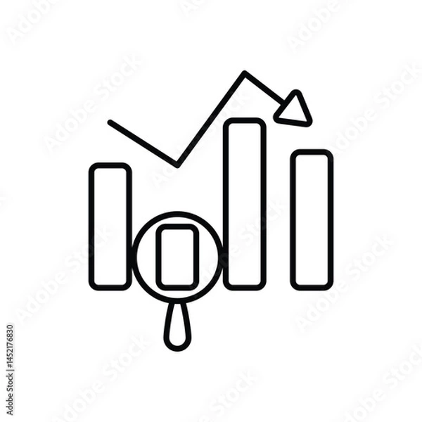 Obraz Gap Analysis Vector icon