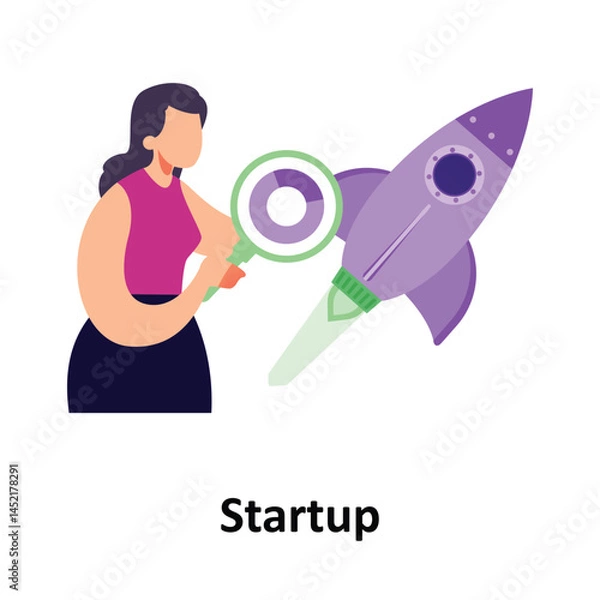 Fototapeta Startup Vector illustration which can easily modify or edit
