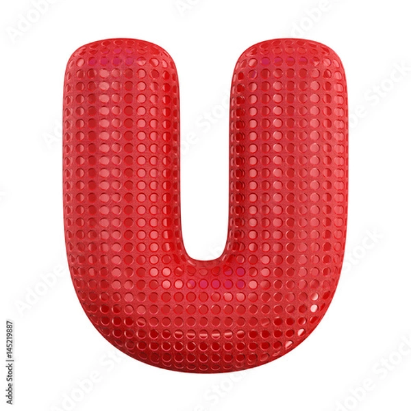 Fototapeta Inflatable letters of the alphabet. 3D rendering