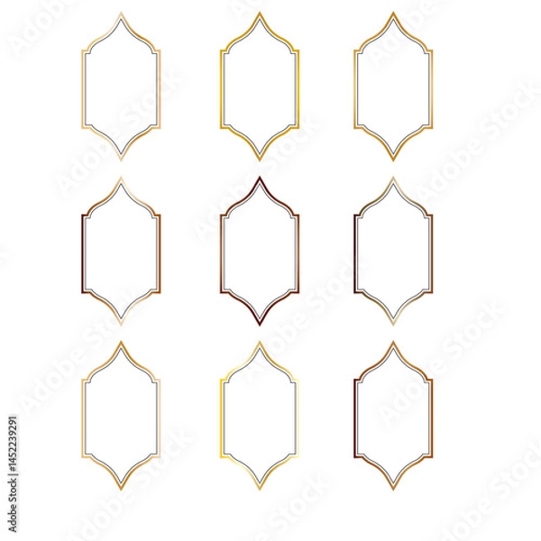 Obraz golden stroke lamp for eid collection