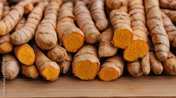 Fototapeta fresh turmeric root