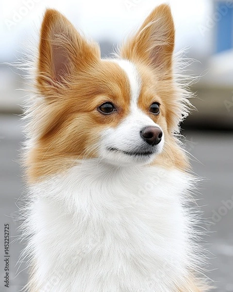 Obraz Playful dog enjoying a sunny day outside with a big smile and wagging tail in the park