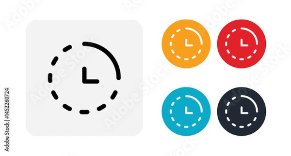 Fototapeta Timeline icon illustration isolated vector sign symbol