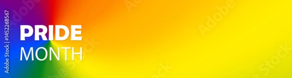 Obraz Pride Gradient background. Gay parade annual summer event. Vector illustration