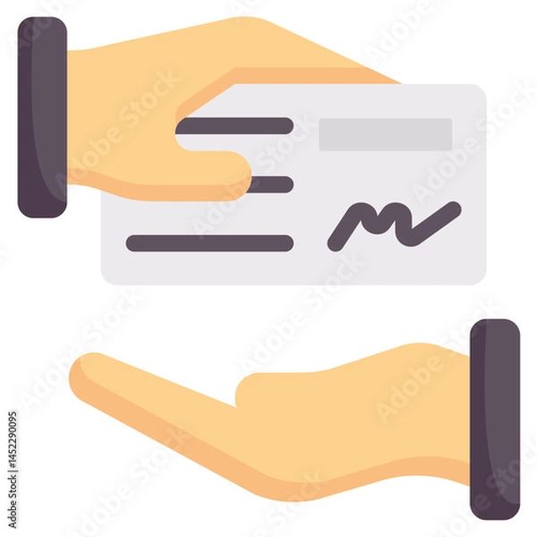 Obraz check payment vector flat icon