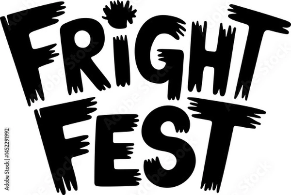 Fototapeta Fright Fest Halloween Event Poster