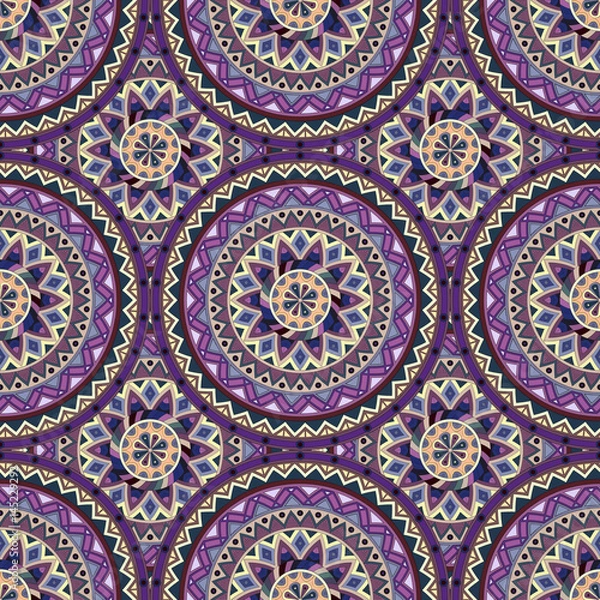 Obraz Ornate floral seamless texture, endless pattern with vintage mandala elements.