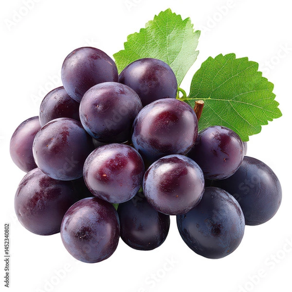 Fototapeta Grape isolated on transparent background.