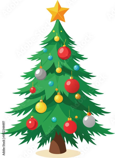 Obraz Christmas tree with ornament