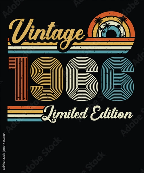 Fototapeta Vintage 1966 Limited Edition