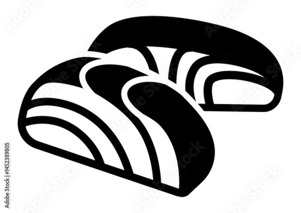 Obraz icon shows sliced fish fillets prepared for cooking in meals.