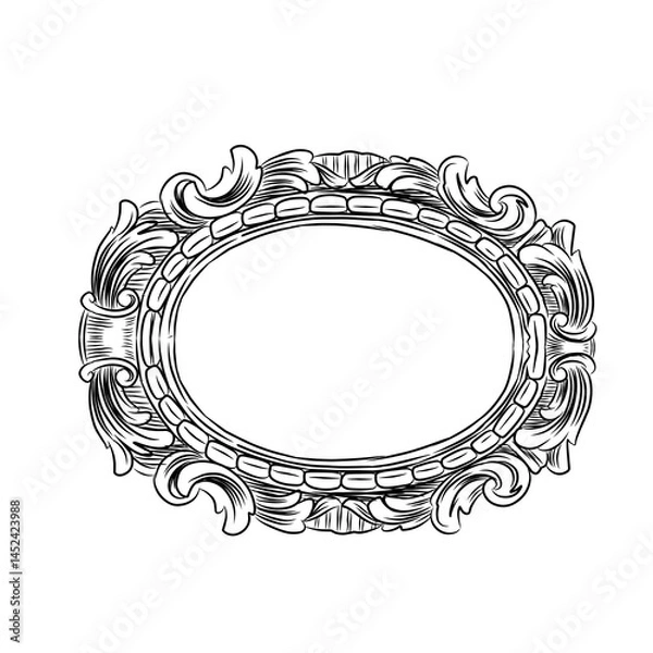 Obraz Unique vector frame drawn by hand