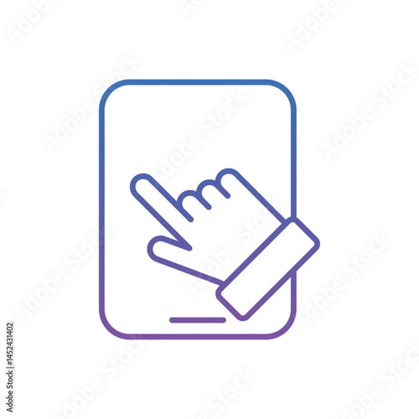 Fototapeta Tablet Pad Vector icon