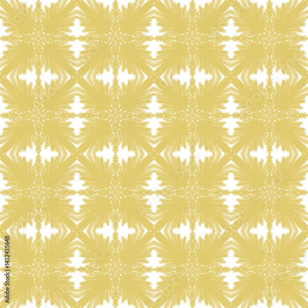 Obraz The floral yellow pattern