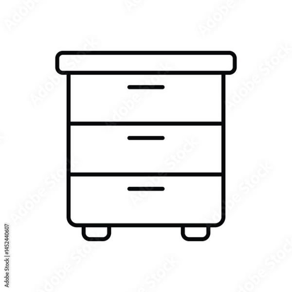 Obraz Cabinet Vector icon
