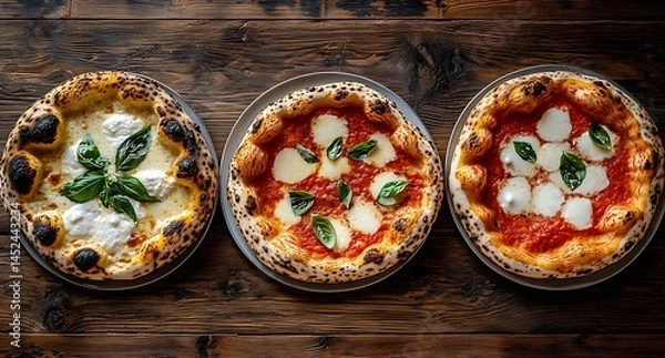 Fototapeta Fresh Pepperoni Pizza in Display Case  Hot and Delicious Fast Food Close-Up