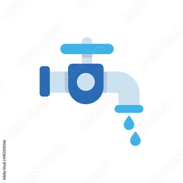 Fototapeta Water Supply Vector icon