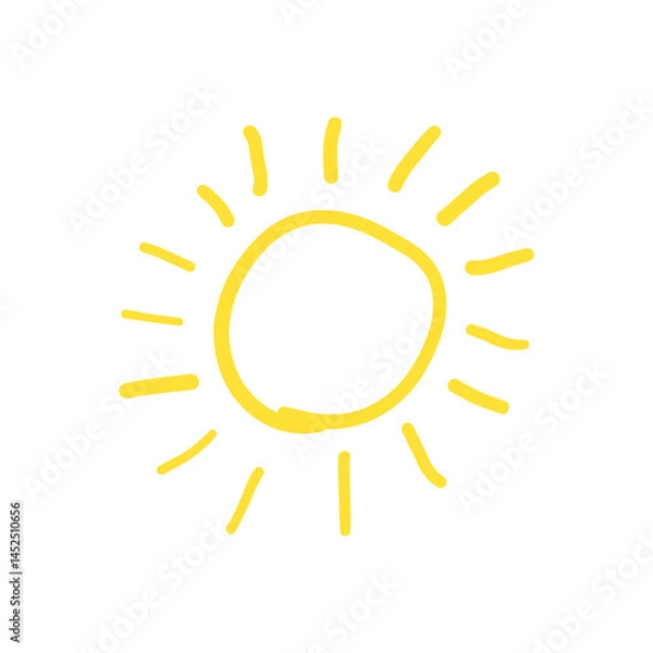 Fototapeta sun vector illustration