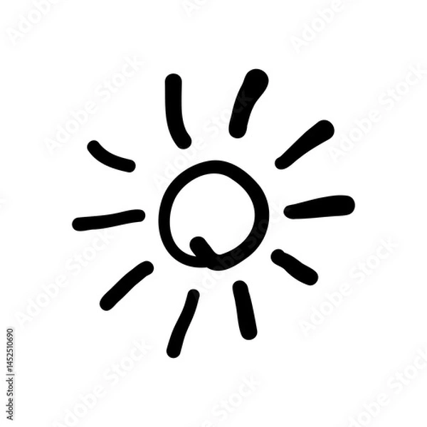 Obraz Hand drawing sun