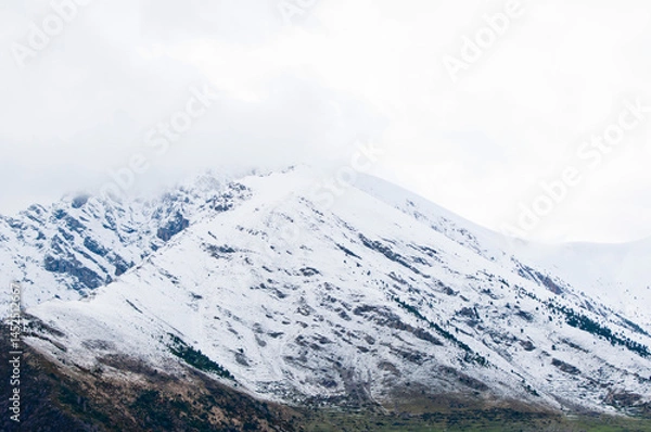 Fototapeta Snow-covered slopes