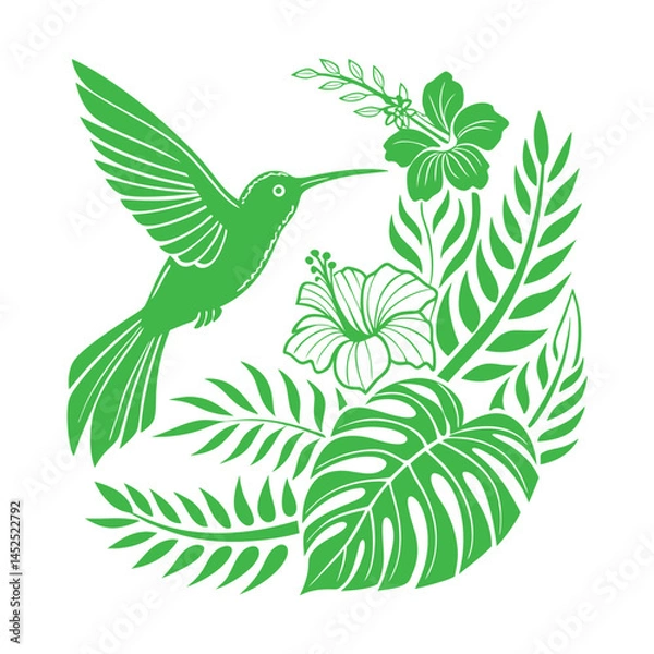 Obraz vector illustration of an abstract bird