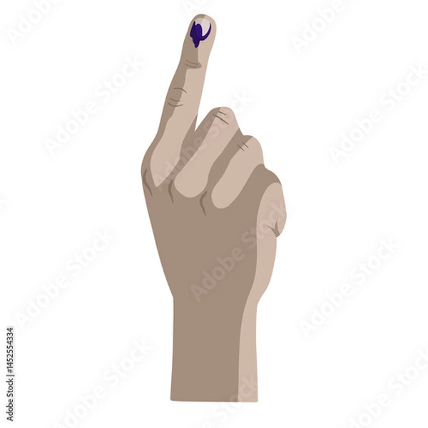 Obraz I Voted Wisely Philippines- Fingernail With Indelible Ink