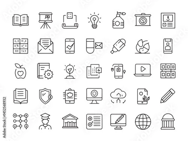 Obraz Lesson Summary Icon for Visual Learners.eps