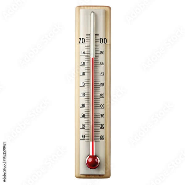 Fototapeta electronic thermometer white background cutout