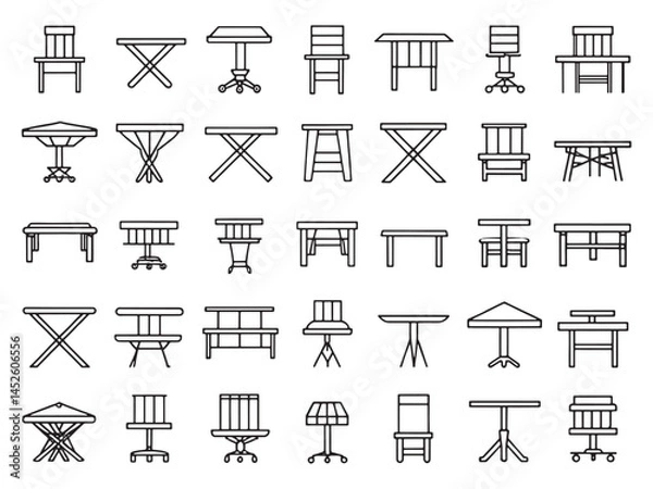 Obraz Patio Table Icon Perfect for Entertaining.eps