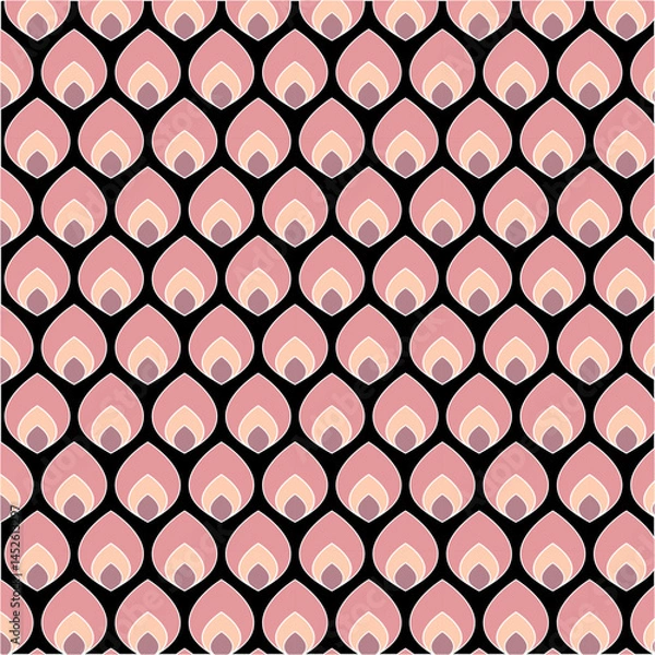 Fototapeta Geometric Ethnic Oriental Seamless Pattern Traditional Design for Background, Carpet, Wallpaper, Clothing, Wrapping, Batik, Fabric, Bector, Illustration, Embroidery Style