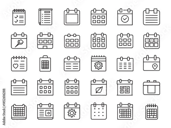 Obraz Planner Icon Visualize Your Goals Effectively.eps