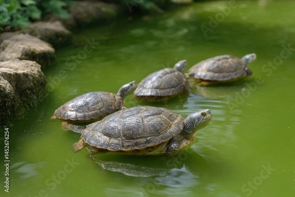Fototapeta Turtle in Pond
