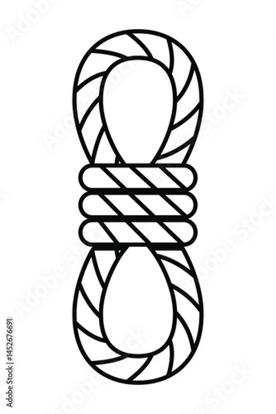 Fototapeta rope icon isolated sign symbol vector illustration - high quality black style vector icons